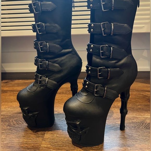 Pleaser Heels Gothic Rapture Platform Boot Women’s Size 10 - Picture 3 of 6
